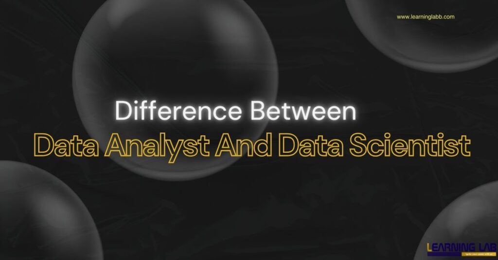 difference between data analyst and data scientist